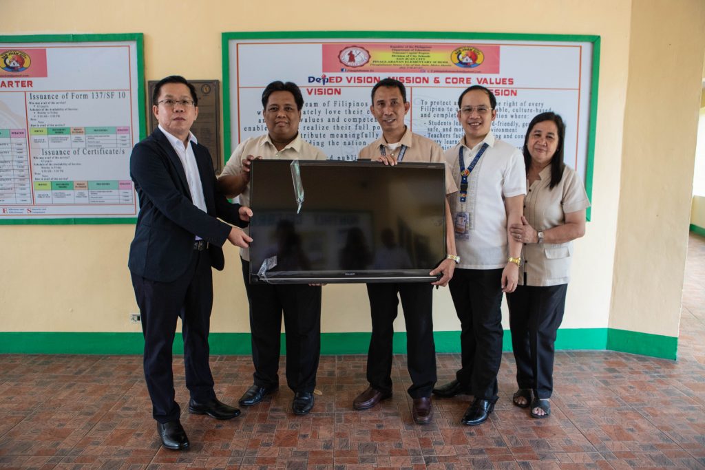 BPI Donates Smart TV’s to Public Schools Berjaya Philippines Inc.